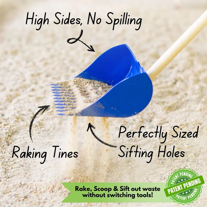 2-in-1 Chicken Poop Scoop & Rake