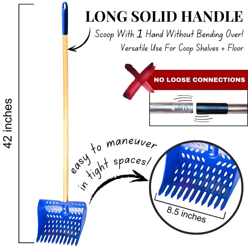 2-in-1 Chicken Poop Scoop & Rake