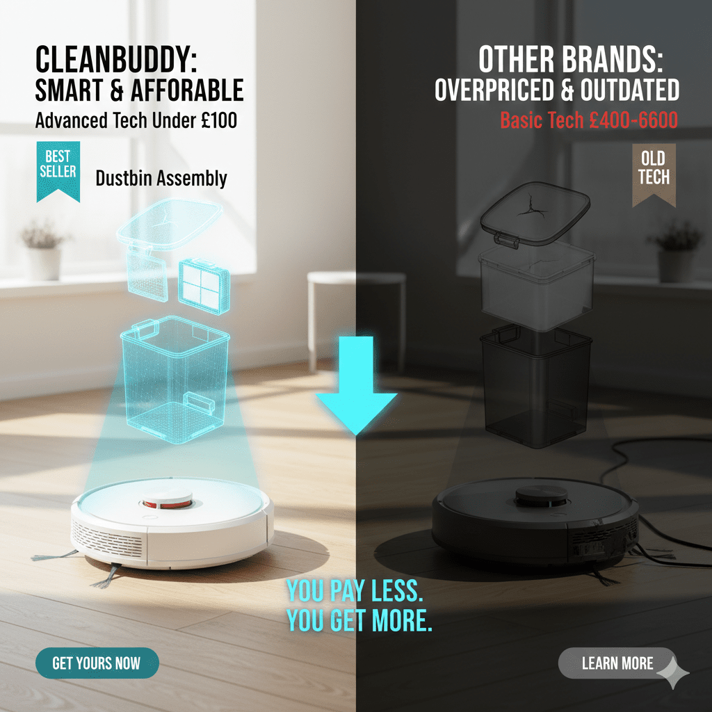 CleanBuddy™ 4-in-1 Smart Robot Vacuum & Mop