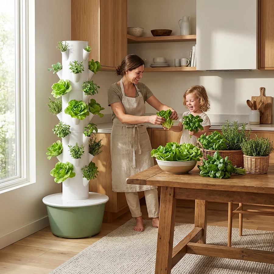 Vertical Hydroponic Grow Tower
